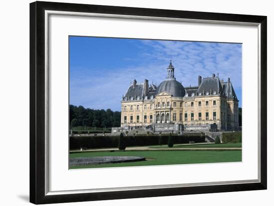 View of Chateau of Vaux-Le-Vicomte from Park, 1656-1661-null-Framed Giclee Print