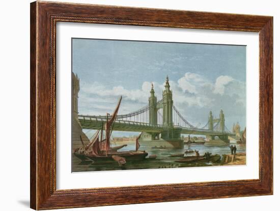 View of Chelsea New Bridge-P. N. Page-Framed Giclee Print