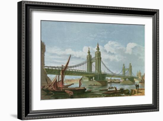 View of Chelsea New Bridge-P. N. Page-Framed Giclee Print
