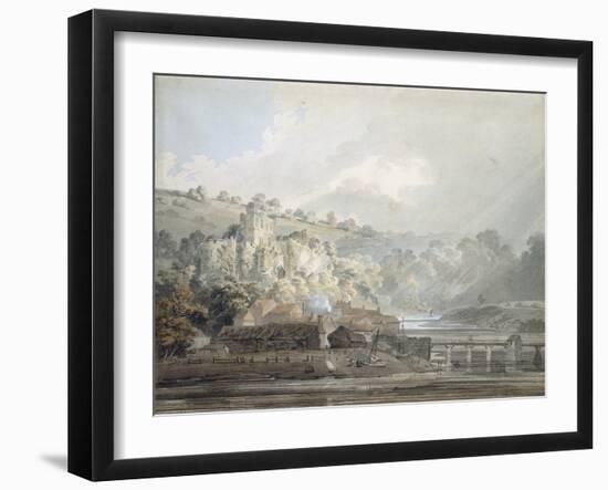 View of Chepstow-Thomas Girtin-Framed Giclee Print