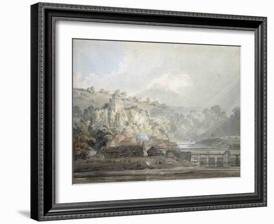 View of Chepstow-Thomas Girtin-Framed Giclee Print