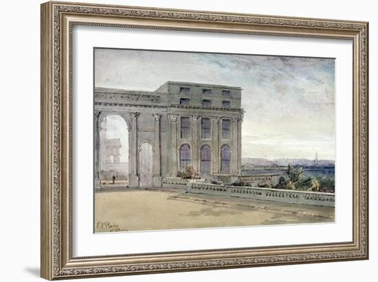 View of Chester Terrace, Regent's Park, London, 1830-Edmund Thomas Parris-Framed Giclee Print