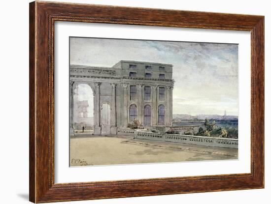 View of Chester Terrace, Regent's Park, London, 1830-Edmund Thomas Parris-Framed Giclee Print