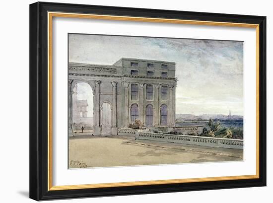 View of Chester Terrace, Regent's Park, London, 1830-Edmund Thomas Parris-Framed Giclee Print