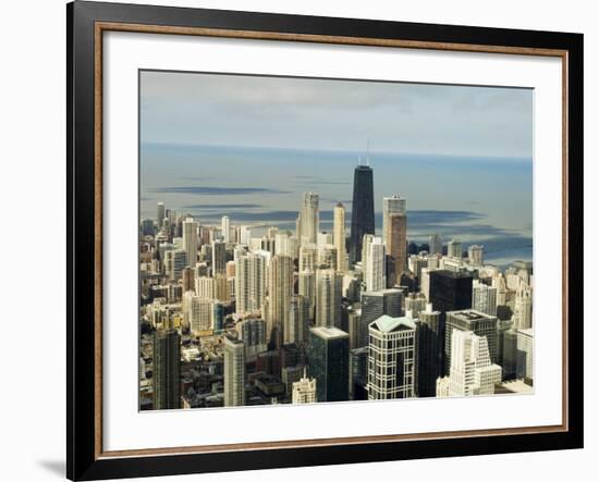 View of Chicago from the Sears Tower Sky Deck, Chicago, Illinois, USA-Robert Harding-Framed Photographic Print