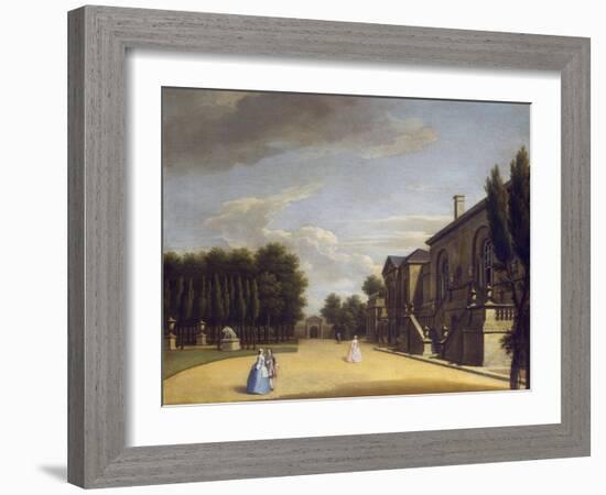 View of Chiswick Villa from the Back to the Inigo Jones Gate, 1742-George Lambert-Framed Giclee Print