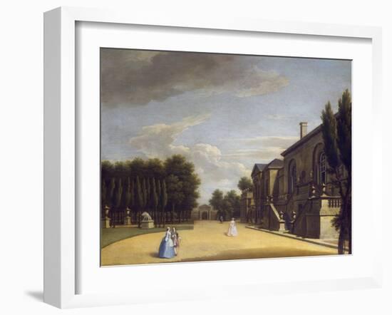 View of Chiswick Villa from the Back to the Inigo Jones Gate, 1742-George Lambert-Framed Giclee Print