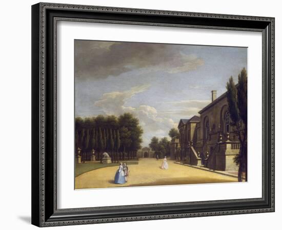 View of Chiswick Villa from the Back to the Inigo Jones Gate, 1742-George Lambert-Framed Giclee Print