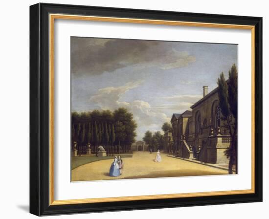 View of Chiswick Villa from the Back to the Inigo Jones Gate, 1742-George Lambert-Framed Giclee Print