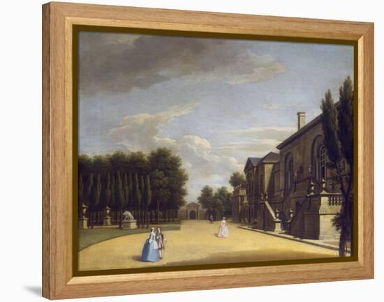 View of Chiswick Villa from the Back to the Inigo Jones Gate, 1742-George Lambert-Framed Premier Image Canvas