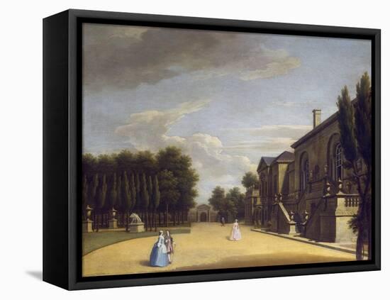 View of Chiswick Villa from the Back to the Inigo Jones Gate, 1742-George Lambert-Framed Premier Image Canvas