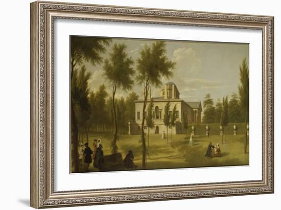 View of Chiswick Villa from the Lawn, C.1735-George Lambert-Framed Giclee Print