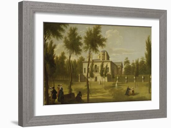 View of Chiswick Villa from the Lawn, C.1735-George Lambert-Framed Giclee Print