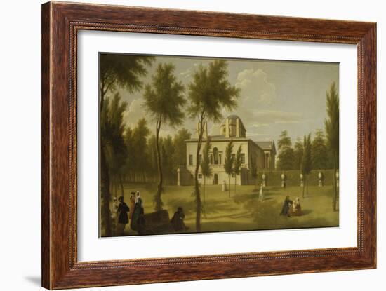 View of Chiswick Villa from the Lawn, C.1735-George Lambert-Framed Giclee Print