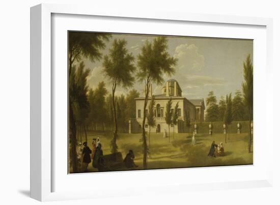 View of Chiswick Villa from the Lawn, C.1735-George Lambert-Framed Giclee Print