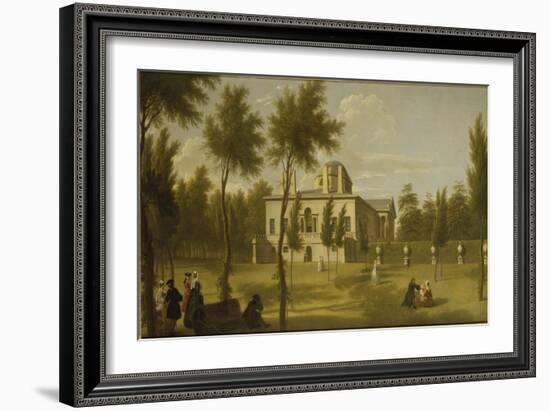 View of Chiswick Villa from the Lawn, C.1735-George Lambert-Framed Giclee Print