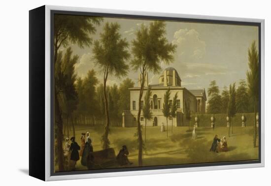 View of Chiswick Villa from the Lawn, C.1735-George Lambert-Framed Premier Image Canvas