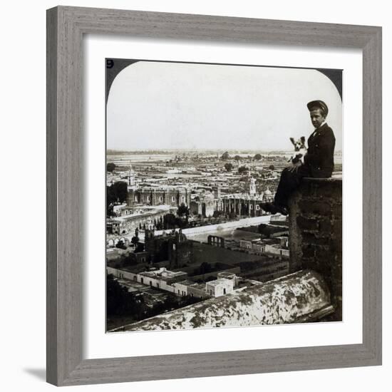 View of Cholula, Mexico-Underwood & Underwood-Framed Photographic Print