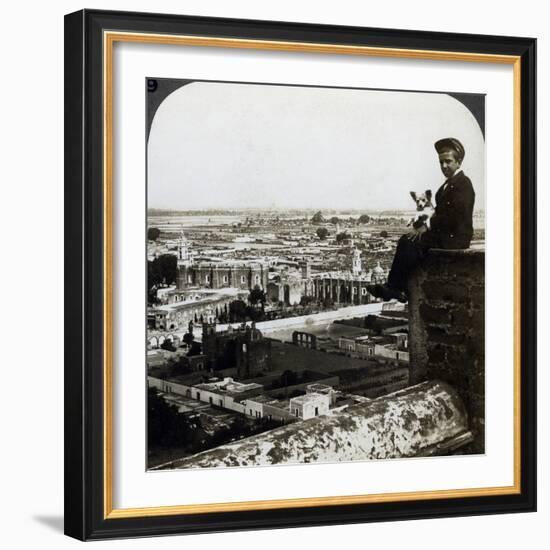 View of Cholula, Mexico-Underwood & Underwood-Framed Photographic Print