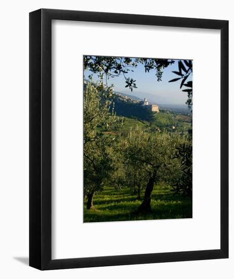 View of Church of San Francesco, Assisi, UNESCO World Heritage Site, Umbria, Italy, Europe-Charles Bowman-Framed Photographic Print