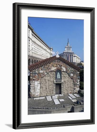 View of Church of Sveta Petka Samardzijska at Independence Square, Sofia, Bulgaria-null-Framed Giclee Print