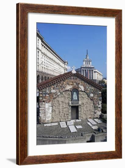 View of Church of Sveta Petka Samardzijska at Independence Square, Sofia, Bulgaria-null-Framed Giclee Print