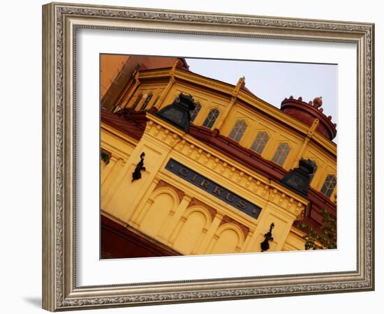 View of Cirkus Theatre on Djurgarden Island, Stockholm, Sweden-Nancy & Steve Ross-Framed Photographic Print