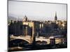 View of City from Calton Hill, Edinburgh, Lothian, Scotland, United Kingdom-Michael Jenner-Mounted Photographic Print