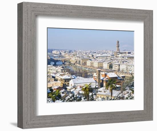 View of City From Piazzale Michelangelo, Florence, UNESCO World Heritage Site, Tuscany, Italy-Nico Tondini-Framed Photographic Print