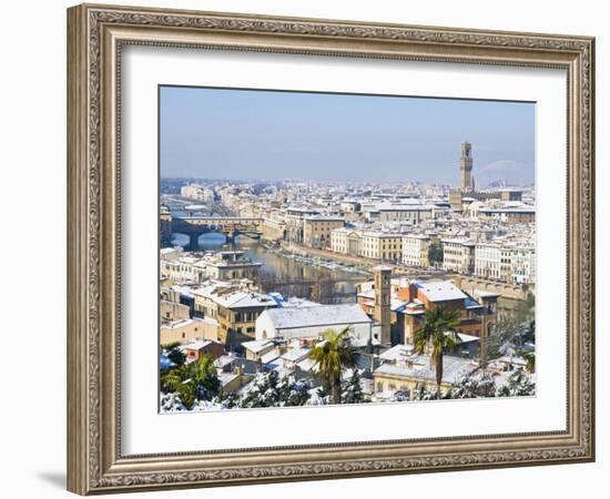 View of City From Piazzale Michelangelo, Florence, UNESCO World Heritage Site, Tuscany, Italy-Nico Tondini-Framed Photographic Print