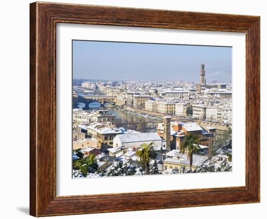 View of City From Piazzale Michelangelo, Florence, UNESCO World Heritage Site, Tuscany, Italy-Nico Tondini-Framed Photographic Print