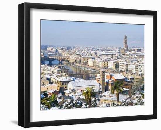 View of City From Piazzale Michelangelo, Florence, UNESCO World Heritage Site, Tuscany, Italy-Nico Tondini-Framed Photographic Print