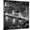 View of City of London with the Tower Bridge at Night - London - UK - England - United Kingdom-Philippe Hugonnard-Mounted Giclee Print