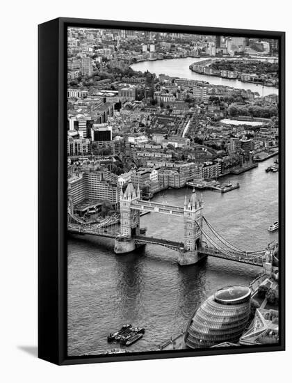 View of City of London with Tower Bridge - London - UK - England - United Kingdom - Europe-Philippe Hugonnard-Framed Premier Image Canvas