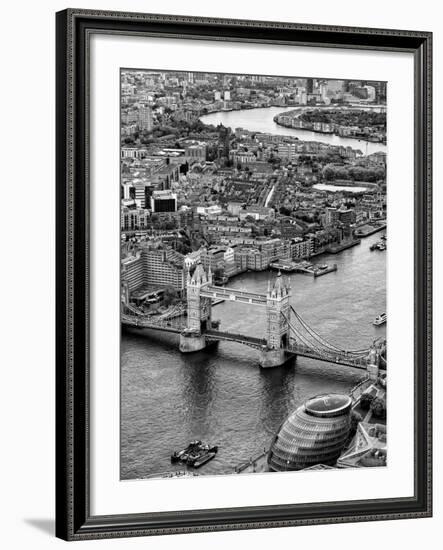 View of City of London with Tower Bridge - London - UK - England - United Kingdom - Europe-Philippe Hugonnard-Framed Photographic Print