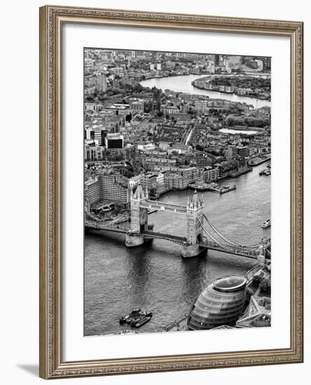 View of City of London with Tower Bridge - London - UK - England - United Kingdom - Europe-Philippe Hugonnard-Framed Photographic Print