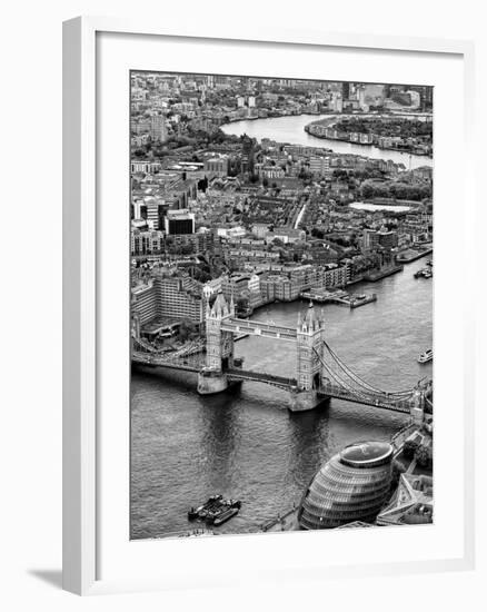 View of City of London with Tower Bridge - London - UK - England - United Kingdom - Europe-Philippe Hugonnard-Framed Photographic Print