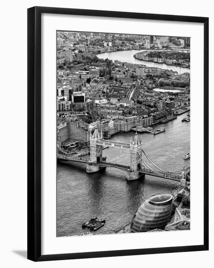 View of City of London with Tower Bridge - London - UK - England - United Kingdom - Europe-Philippe Hugonnard-Framed Photographic Print