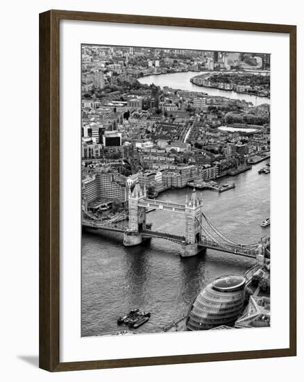 View of City of London with Tower Bridge - London - UK - England - United Kingdom - Europe-Philippe Hugonnard-Framed Photographic Print