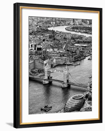 View of City of London with Tower Bridge - London - UK - England - United Kingdom - Europe-Philippe Hugonnard-Framed Photographic Print