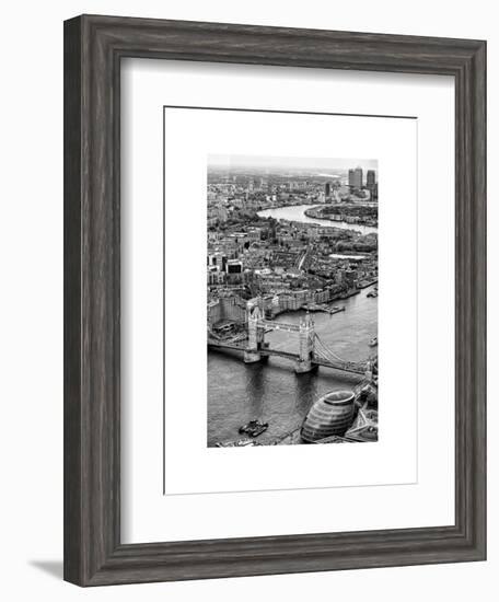 View of City of London with Tower Bridge - London - UK - England - United Kingdom - Europe-Philippe Hugonnard-Framed Art Print