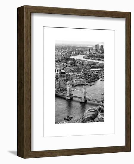 View of City of London with Tower Bridge - London - UK - England - United Kingdom - Europe-Philippe Hugonnard-Framed Art Print