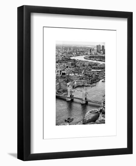 View of City of London with Tower Bridge - London - UK - England - United Kingdom - Europe-Philippe Hugonnard-Framed Art Print