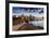 View of city skyline and Vancouver Lookout Tower from CRAB Park at Portside, Vancouver, British Col-Frank Fell-Framed Photographic Print