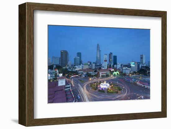 View of City Skyline at Dusk, Ho Chi Minh City, Vietnam, Indochina, Southeast Asia, Asia-Ian Trower-Framed Photographic Print