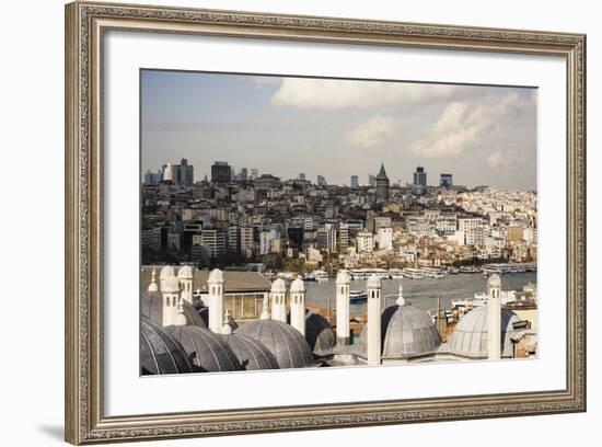 View of City Skyline from Suleymaniye Mosque, Istanbul, Turkey-Ben Pipe-Framed Photographic Print