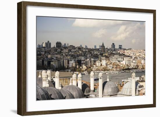 View of City Skyline from Suleymaniye Mosque, Istanbul, Turkey-Ben Pipe-Framed Photographic Print