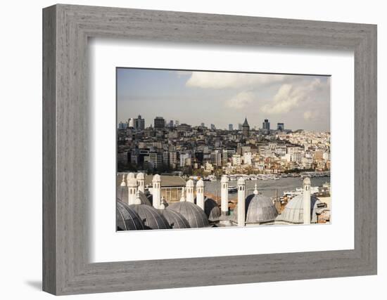 View of City Skyline from Suleymaniye Mosque, Istanbul, Turkey-Ben Pipe-Framed Photographic Print