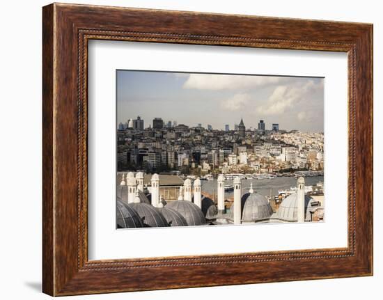 View of City Skyline from Suleymaniye Mosque, Istanbul, Turkey-Ben Pipe-Framed Photographic Print