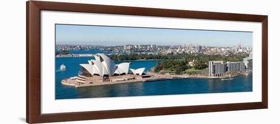 View of City, Sydney Opera House, Circular Quay, Sydney Harbor, Sydney, New South Wales, Australia-null-Framed Photographic Print